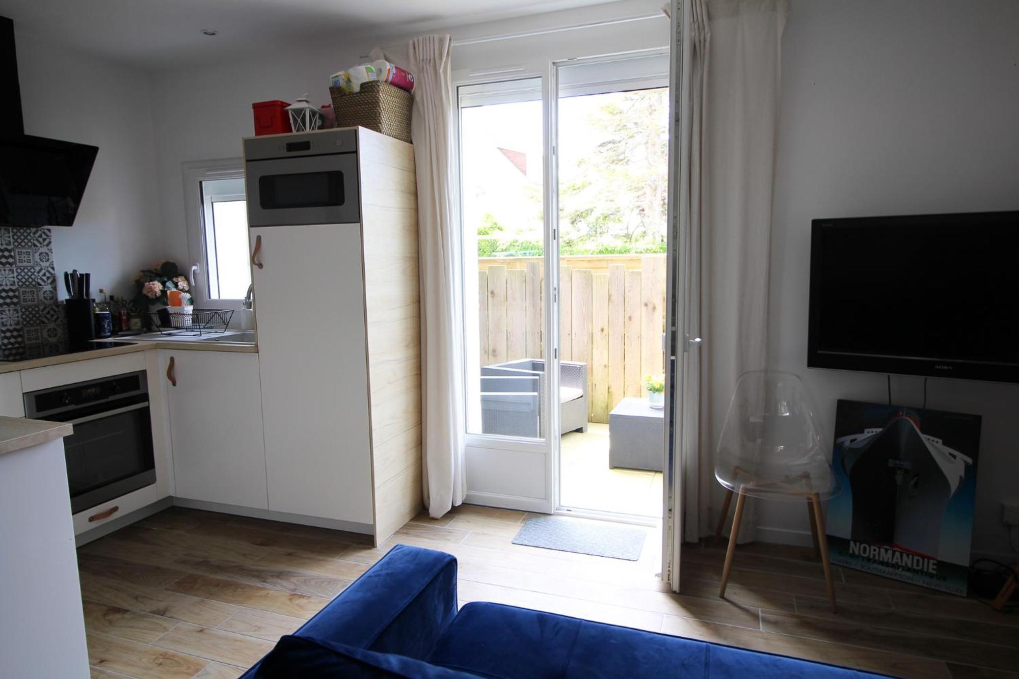 Appartement Avec Terrasse Privee, Plage A Pied Saint-Aubin-Sur-Mer  Kültér fotó