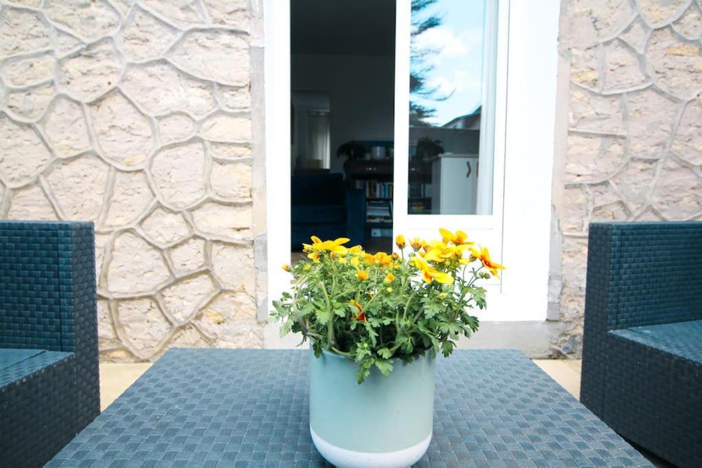 Appartement Avec Terrasse Privee, Plage A Pied Saint-Aubin-Sur-Mer  Kültér fotó