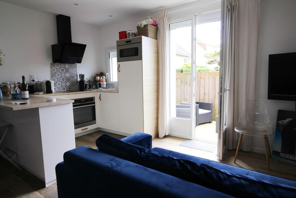 Appartement Avec Terrasse Privee, Plage A Pied Saint-Aubin-Sur-Mer  Kültér fotó